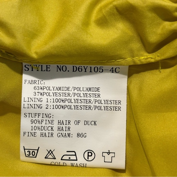 SISSY ME Sz L Puffer Coat Jacket Emerald Green Embroidered Snap Buttons NEW - Picture 4 of 14